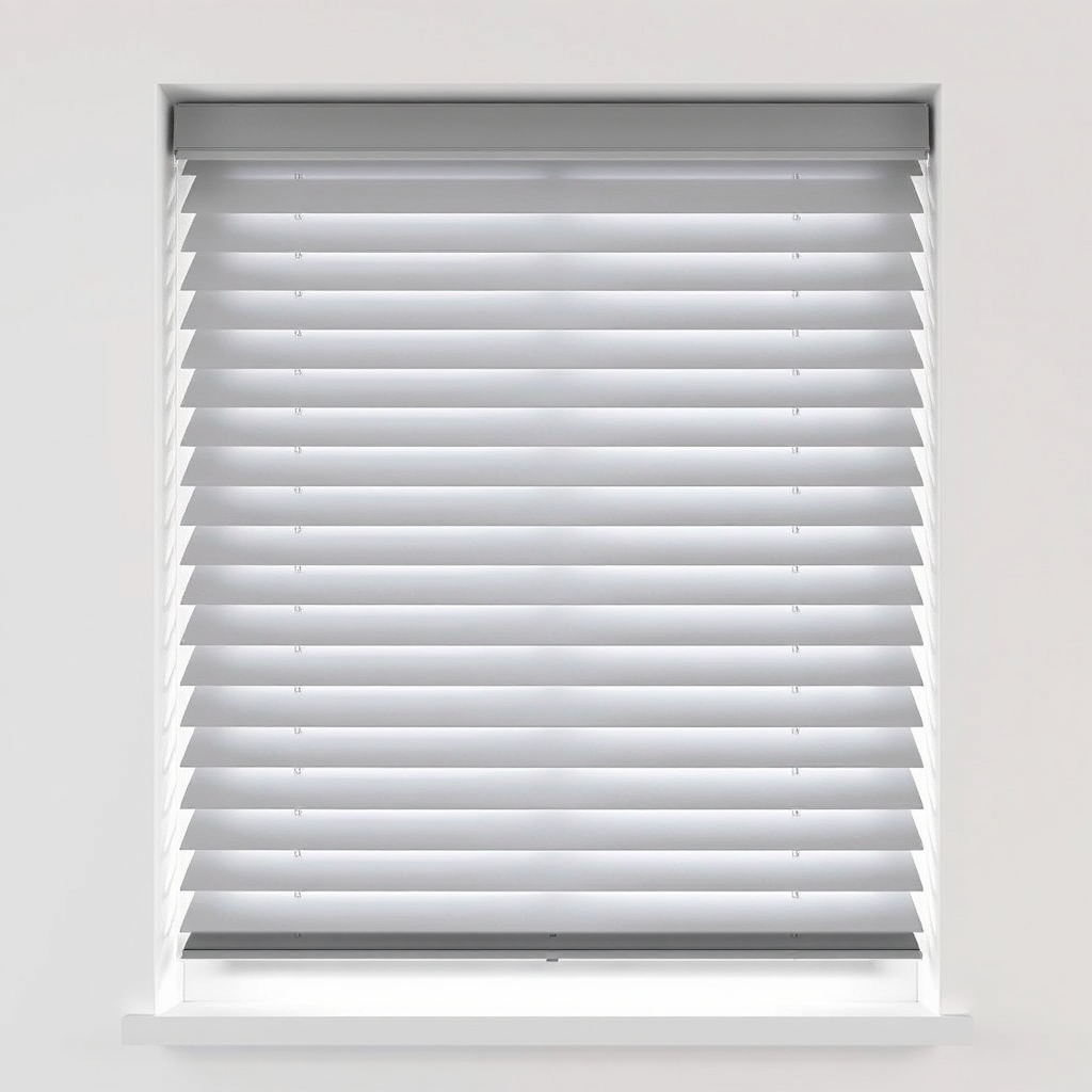 Katlanmış Hunter Douglas Silhouette perdesi
