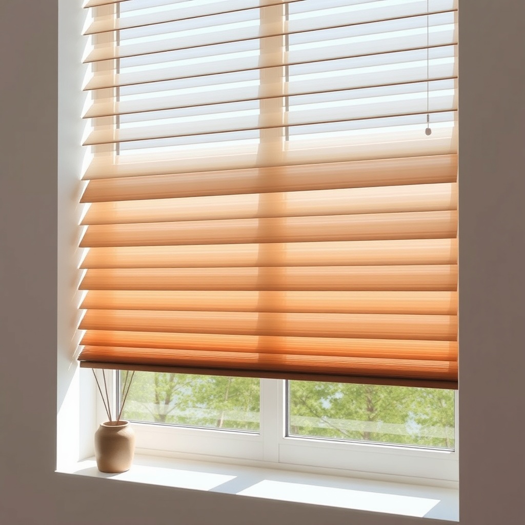 Hunter Douglas Silhouette perdenin oturma odasında kullanıldığı