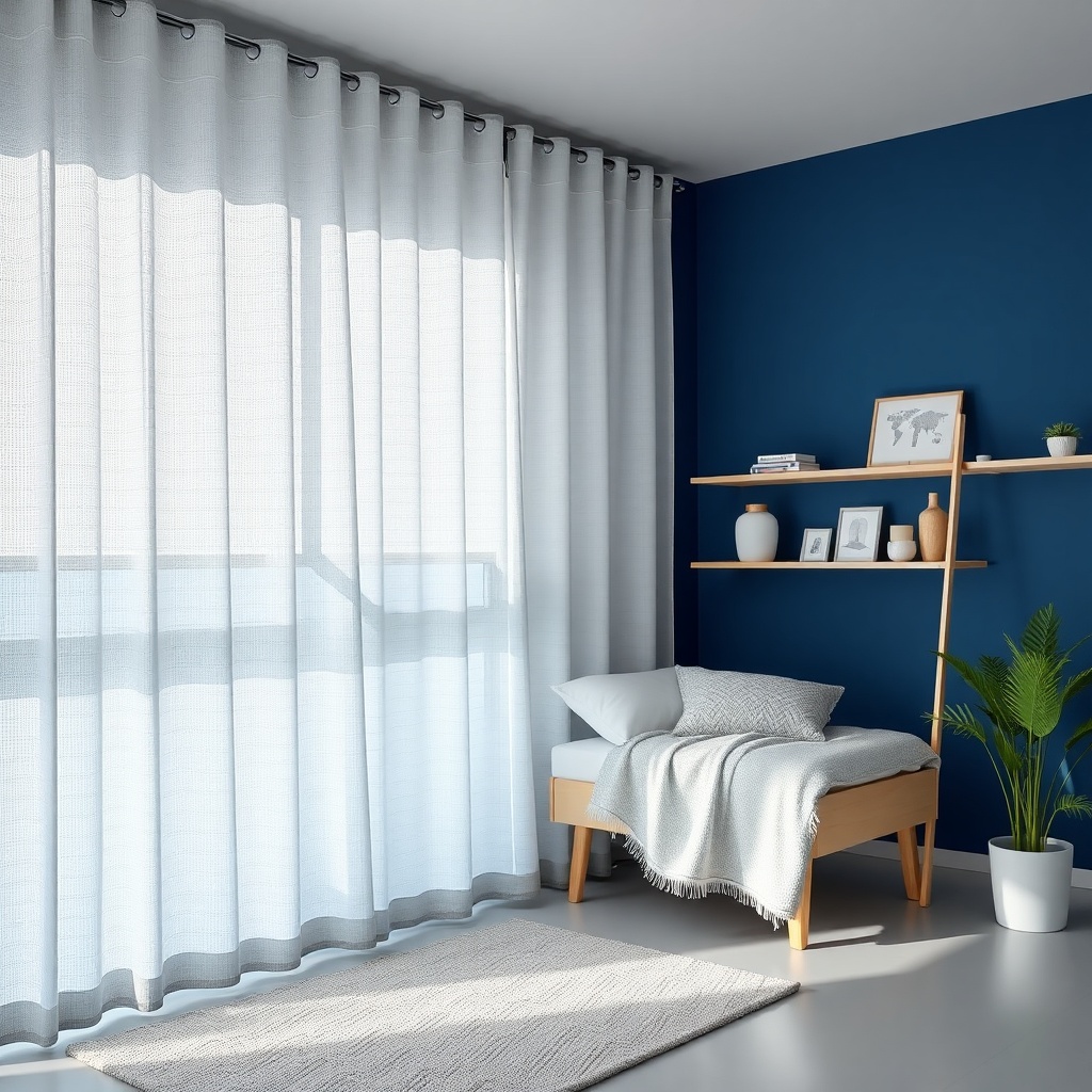Yakın çekim bir IKEA FYRTUR kumaş dokusu