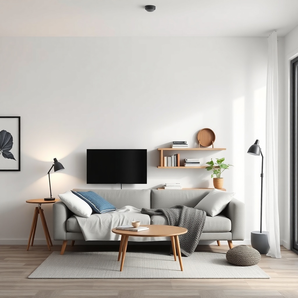 <clean photorealistic photo of IKEA FYRTUR motorlu panjur monte edilmiş bir pencere üzerin